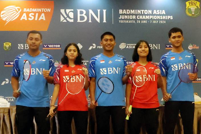 Para atlet Indonesia pada BAJC 2024 (Djarum Badminton) Para atlet Indonesia pada BAJC 2024 (Djarum Badminton)