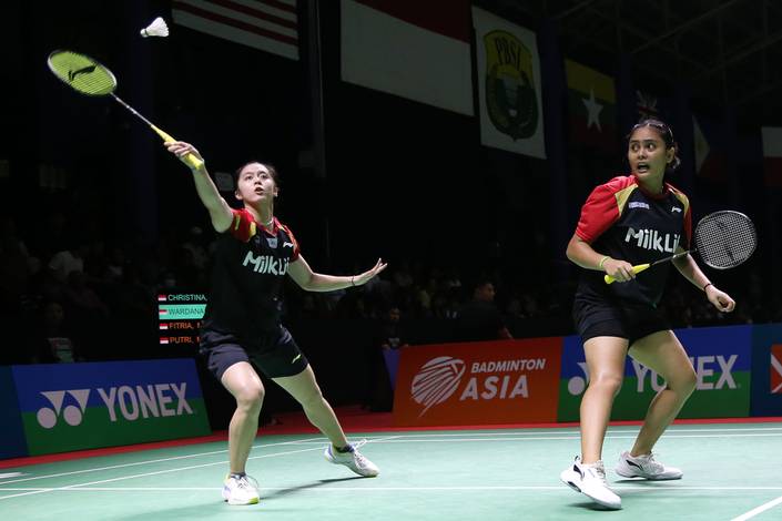 Velisha Christina/Bernadine Anindya Wardana (Humas PP PBSI) Velisha Christina/Bernadine Anindya Wardana (Humas PP PBSI)