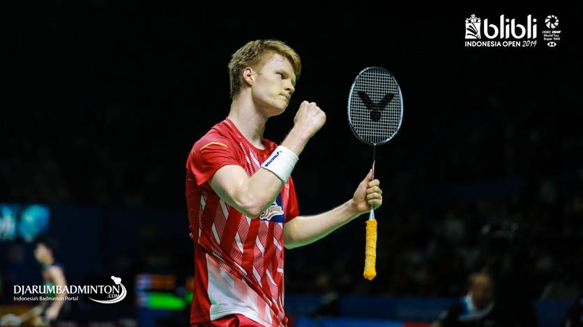 Selebrasi Anders Antonsen (Denmark). Selebrasi Anders Antonsen (Denmark).