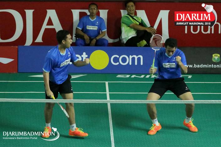 Selebrasi Syahrizal Dafandi Arafixqli/Syahrozi Dafandi Arafixqli (Pratama Badminton Academy). Selebrasi Syahrizal Dafandi Arafixqli/Syahrozi Dafandi Arafixqli (Pratama Badminton Academy).