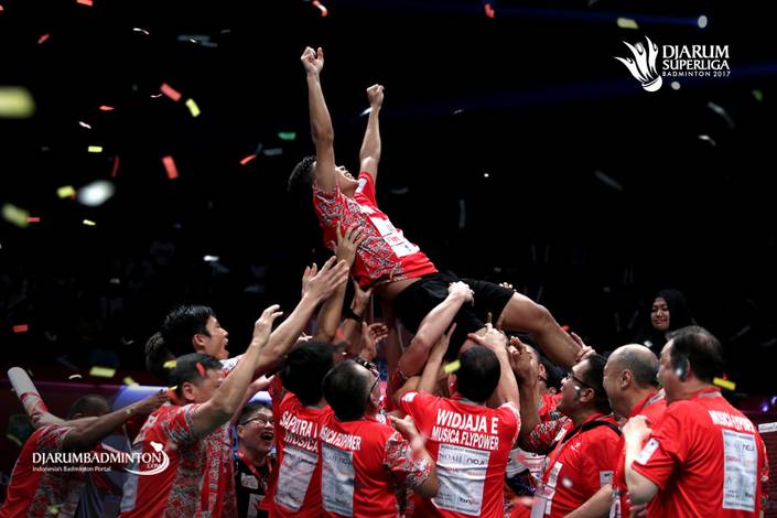 Tim Putra PB Musica Champion Juara Djarum Superliga Badminton 2017 Tim Putra PB Musica Champion Juara Djarum Superliga Badminton 2017