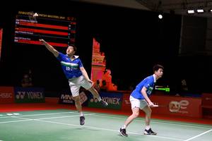 Marcus Fernaldi Gideon & Kevin Sanjaya Sukamuljo (Humas PP PBSI)