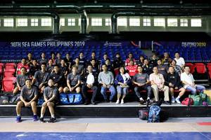 Tim Indonesia saat berlaga di ajang Badminton Asia Team Championships 2020.