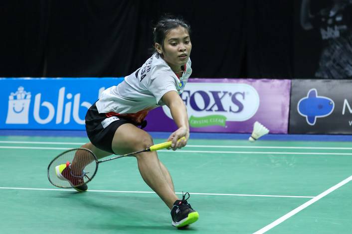 Gregoria Mariska Tunjung menyambut pengembalian. Gregoria Mariska Tunjung menyambut pengembalian.
