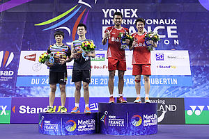 Podium Ganda Campuran French Open Superseries 2017. (Foto: PBSI)
