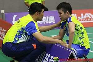Goh Jin Wei Saat Mengalami Cedera di Asia Junior Championships 2017 Beberapa Waktu Laku. (Foto: PBSI)