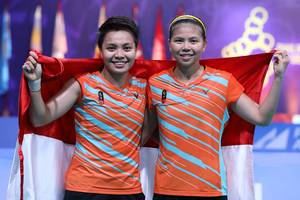 Greysia Polii/Apriyani Rahayu (Indonesia) keluar sebagai juara ganda putri SEA Games 2019 Filipina.