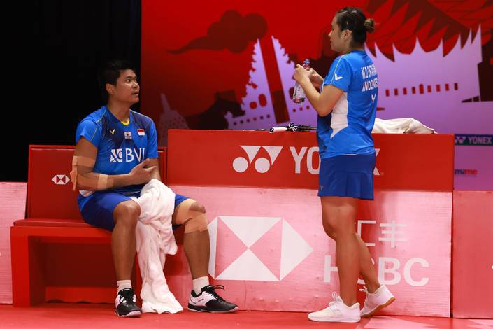 Praveen Jordan & Melati Daeva Oktavianti (Humas PP PBSI) Praveen Jordan & Melati Daeva Oktavianti (Humas PP PBSI)