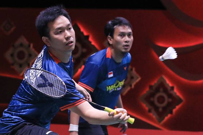 Hendra Setiawan & Mohammad Ahsan (Humas PP PBSI) Hendra Setiawan & Mohammad Ahsan (Humas PP PBSI)