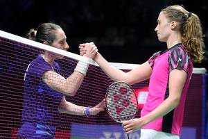 Kirsty Gilmour & Line Kjærsfeldt (Djarum Badminton/Edward Luhukay)