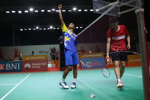 Alwi Farhan & Hu Zhe An (Humas PP PBSI)