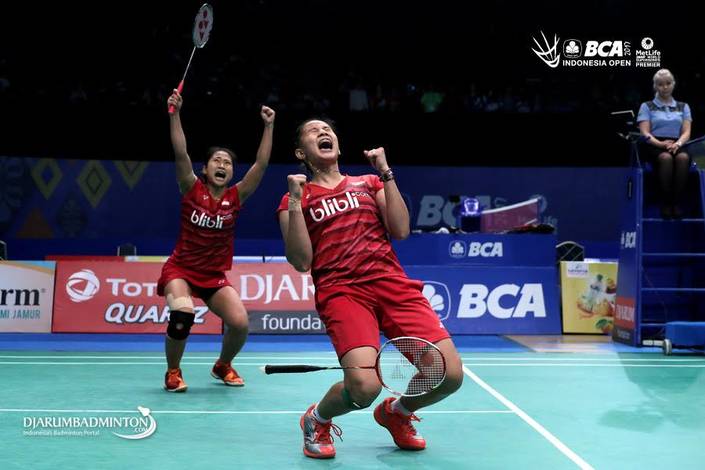 Duet Anggia Shitta Awanda/Ni Ketut Mahadewi Istarani di Ajang BCA Indonesia Open 2017