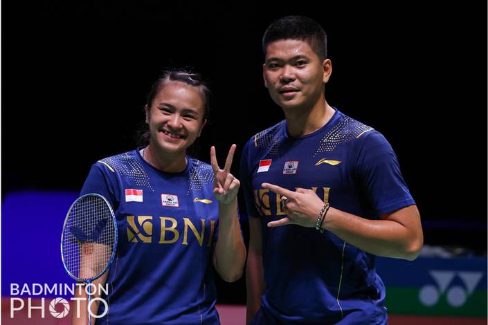 Praveen Jordan/Melati Daeva Oktavianti (Badminton Photo/Raphael Sachetat) Praveen Jordan/Melati Daeva Oktavianti (Badminton Photo/Raphael Sachetat)