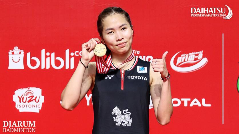 Ratchanok Intanon (Thailand) juara tunggal putri Daihatsu Indonesia Masters 2020 BWF World Tour Super 500. Ratchanok Intanon (Thailand) juara tunggal putri Daihatsu Indonesia Masters 2020 BWF World Tour Super 500.