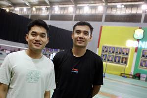 Leo Rolly Carnando/Bagas Maulana (Djarum Badminton/Edward Luhukay)
