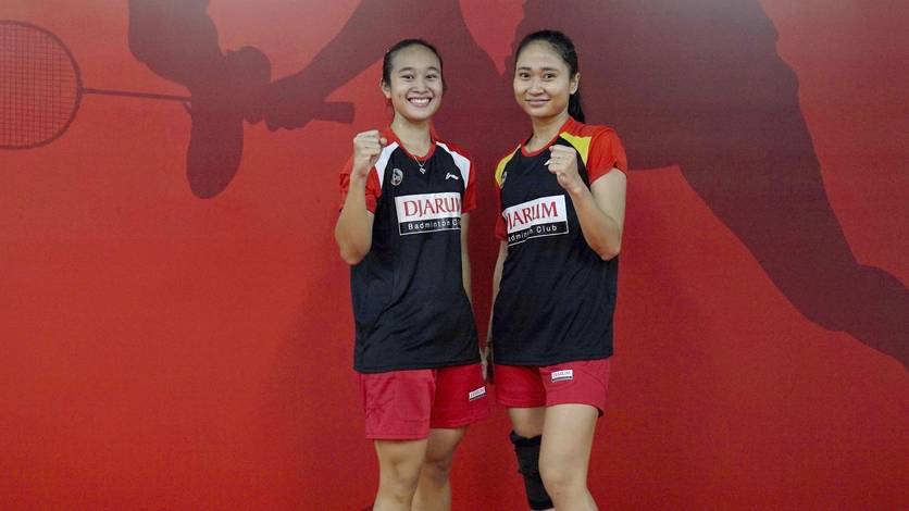 Lisa Ayu Kusumawati/Ni Ketut Mahadewi Istarani berfoto usai bertanding. Lisa Ayu Kusumawati/Ni Ketut Mahadewi Istarani berfoto usai bertanding.