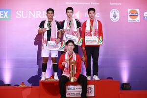 Podium tunggal putra World Junior Championships 2025 (Humas PP PBSI)