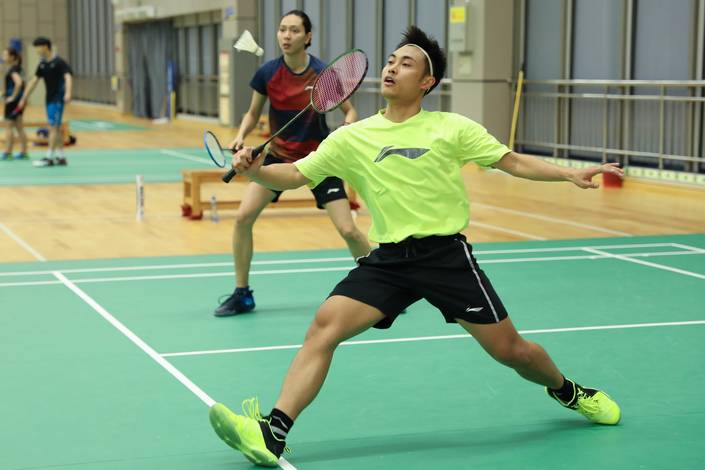 Hafiz Faizal/Gloria Emanuelle Widjaja (Indonesia) saat menajalani latihan. Hafiz Faizal/Gloria Emanuelle Widjaja (Indonesia) saat menajalani latihan.