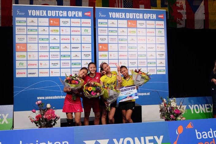 Podium Ganda Putri Dutch Open Grand Prix 2017