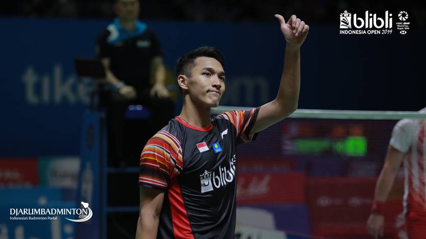 Selebrasi Jonatan Christie (Indonesia). Selebrasi Jonatan Christie (Indonesia).