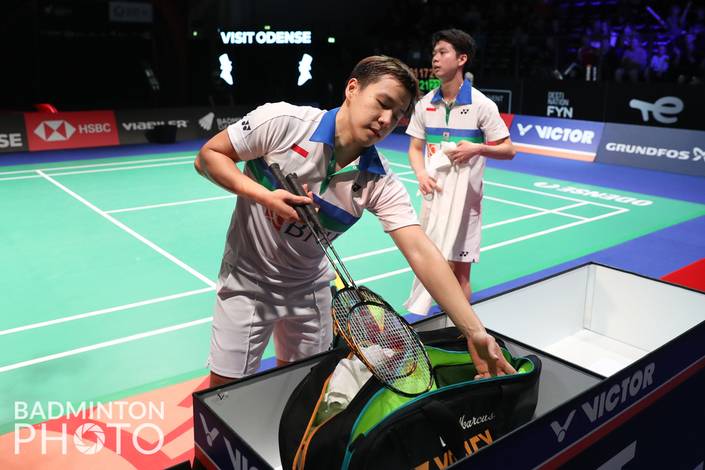 Marcus Fernaldi Gideon & Kevin Sanjaya Sukamuljo (Badminton Photo/Yves Lacroix) Marcus Fernaldi Gideon & Kevin Sanjaya Sukamuljo (Badminton Photo/Yves Lacroix)