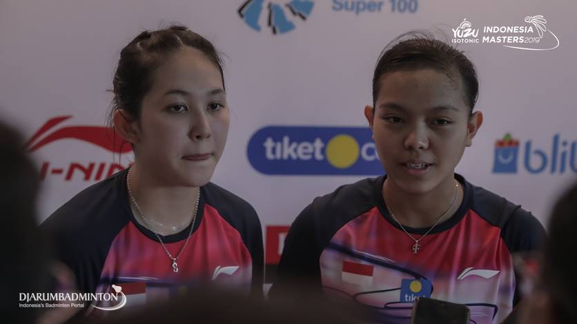 Ganda putri Indonesia, Ribka Sugiarto/Siti Fadia Silva Ramadhanti. Ganda putri Indonesia, Ribka Sugiarto/Siti Fadia Silva Ramadhanti.