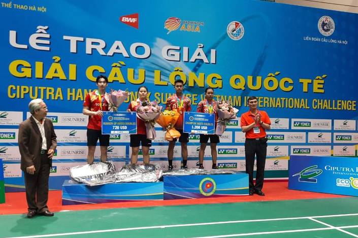 Jafar Hidayatullah/Aisyah Salsabila Putri Pranata rebut gelar juara ganda campuran Vietnam International Challenge 2023 (Humas PP PBSI) Jafar Hidayatullah/Aisyah Salsabila Putri Pranata rebut gelar juara ganda campuran Vietnam International Challenge 2023 (Humas PP PBSI)