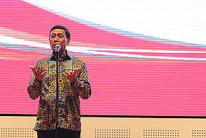 Ketua Umum Pengurus Pusat Persatuan Bulutangkis Seluruh Indonesia (PP PBSI), Wiranto.