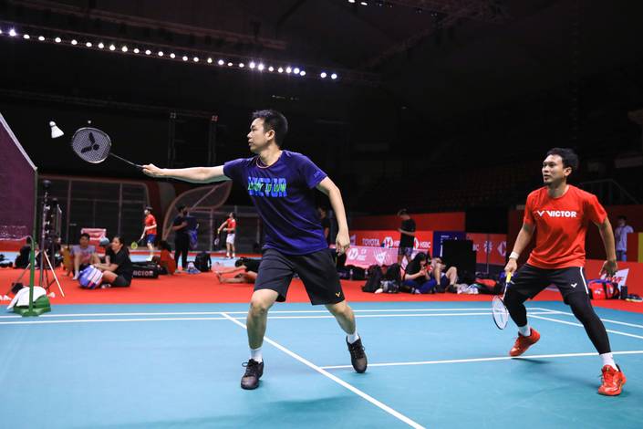 Hendra Setiawan & Mohammad Ahsan (Humas PP PBSI) Hendra Setiawan & Mohammad Ahsan (Humas PP PBSI)