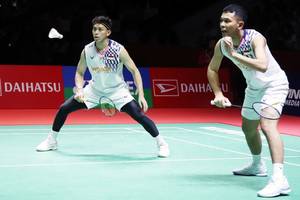 Fajar Alfian/Muhammad Rian Ardianto (Djarum Badminton/Edward Luhukay)