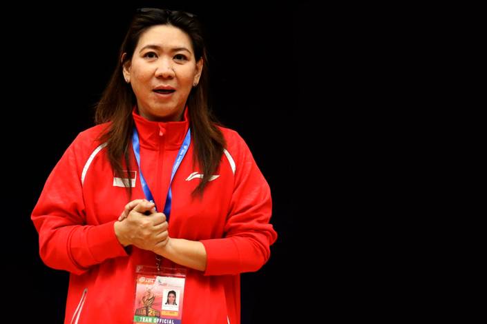 Manajer tim Indonesia, Susy Susanti. Manajer tim Indonesia, Susy Susanti.