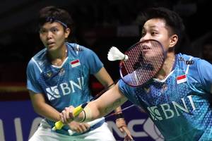 Apriyani Rahayu/Siti Fadia Silva Ramadhanti (Djarum Badminton/Edward Luhukay)