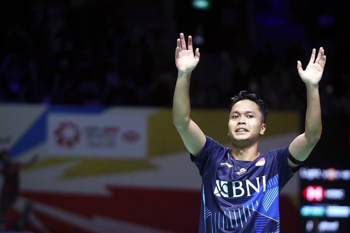 Anthony Sinisuka Ginting (Djarum Badminton/Edward Luhukay) Anthony Sinisuka Ginting (Djarum Badminton/Edward Luhukay)