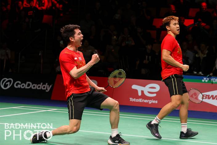 Kevin Sanjaya Sukamuljo/Marcus Fernaldi Gideon (Badminton Photo/Yohan Nonotte) Kevin Sanjaya Sukamuljo/Marcus Fernaldi Gideon (Badminton Photo/Yohan Nonotte)