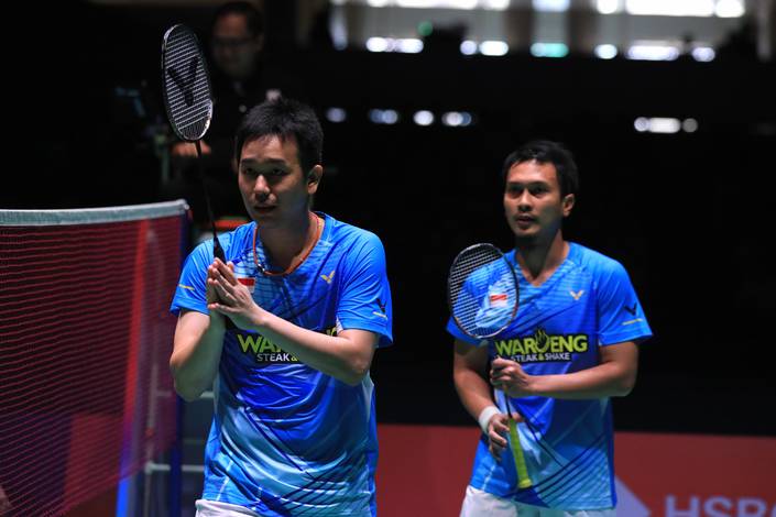 Hendra Setiawan & Mohammad Ahsan (Humas PP PBSI) Hendra Setiawan & Mohammad Ahsan (Humas PP PBSI)