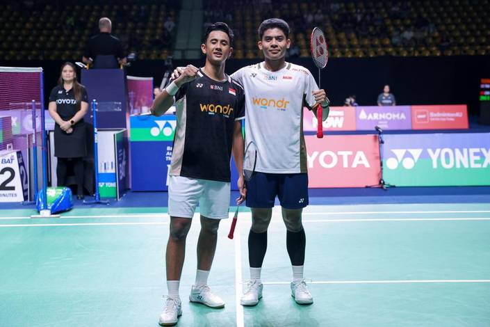 Alwi Farhan & Moh. Zaki Ubaidillah (Humas PP PBSI)