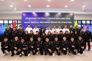 Tim Indonesia pada Piala Thomas & Uber 2026 (Humas PP PBSI) Tim Indonesia pada Piala Thomas & Uber 2026 (Humas PP PBSI)