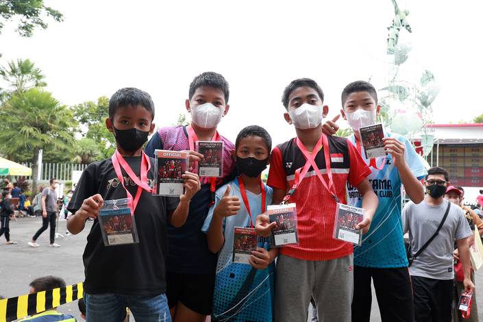 Sejumlah peserta Audisi Umum PB Djarum 2022 (Djarum Badminton) Sejumlah peserta Audisi Umum PB Djarum 2022 (Djarum Badminton)