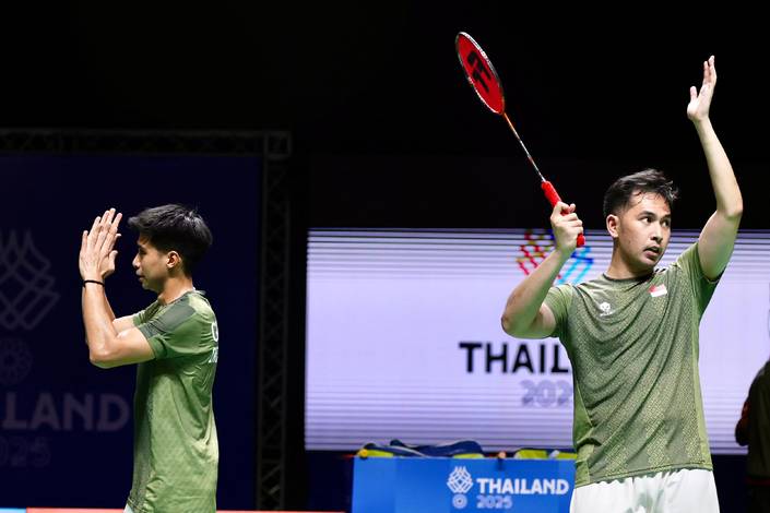 Sabar Karyaman Gutama/Moh Reza Pahlevi Isfahani (Humas PP PBSI)