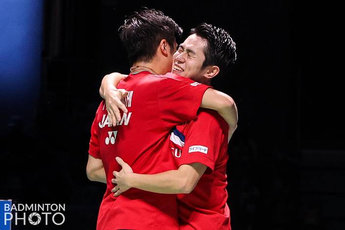 Takuro Hoki & Yugo Kobayashi (Badminton Photo/Yohan Nonotte) Takuro Hoki & Yugo Kobayashi (Badminton Photo/Yohan Nonotte)