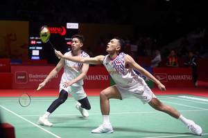 Fajar Alfian/Muhammad Rian Ardianto (Djarum Badminton/Edward Luhukay)