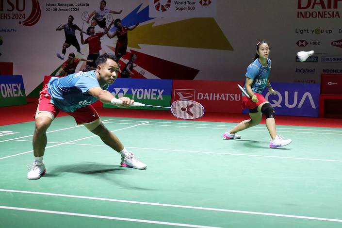 Rehan Naufal Kusharjanto (Djarum Badminton) Rehan Naufal Kusharjanto (Djarum Badminton)