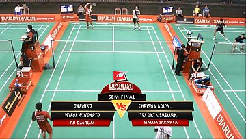 Darmiko/ Wifqi Windarto (PB DJARUM) VS Chrisna Adi W/ Tri Okta Shelian (HALIM JAKARTA) 