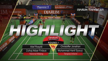 Christoffer Jonathan/M. Hanif Syauqi (Tangkas Intiland) VS Alief Rosyidi Zulhaj/Akbar Firdaus (Nasional Malang)