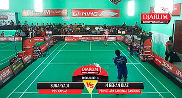 Sunaryadi (PBSI Kapuas) VS M Rehan Diaz (Mutiara Cardinal Bandung)
