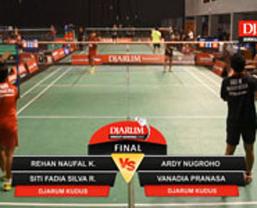 Ardy N/Vanadia P (PB Djarum Kudus) VS Rehan N/Siti Fadia (PB Djarum Kudus) 