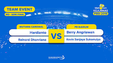 Divisi 1 | MD | Hardianto/Reinard (Mutiara Cardinal) VS Berry /Kevin (PB Djarum)