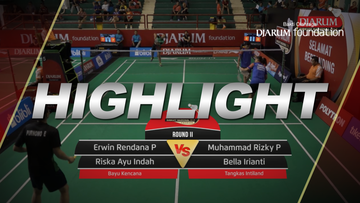 Erwin Rendana P/Riska Ayu Indah (Bayu Kencana) VS Muhammad Rizky Putra Ananda+Bella Irianti (Tangkas Intiland)