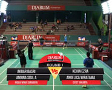 Akbar Basri/Andina Sisil A (Hi Qua Wima Surabaya) VS Kevin Ezra/Angelica Wiratama (Exist Jakarta)