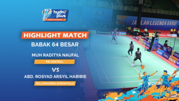 Highlight Match Day 1 - Muh Raditya Naufal (PB. Central) vs Abd. Rosyad Arsyil Habibie (Billionaires Gorontalo)